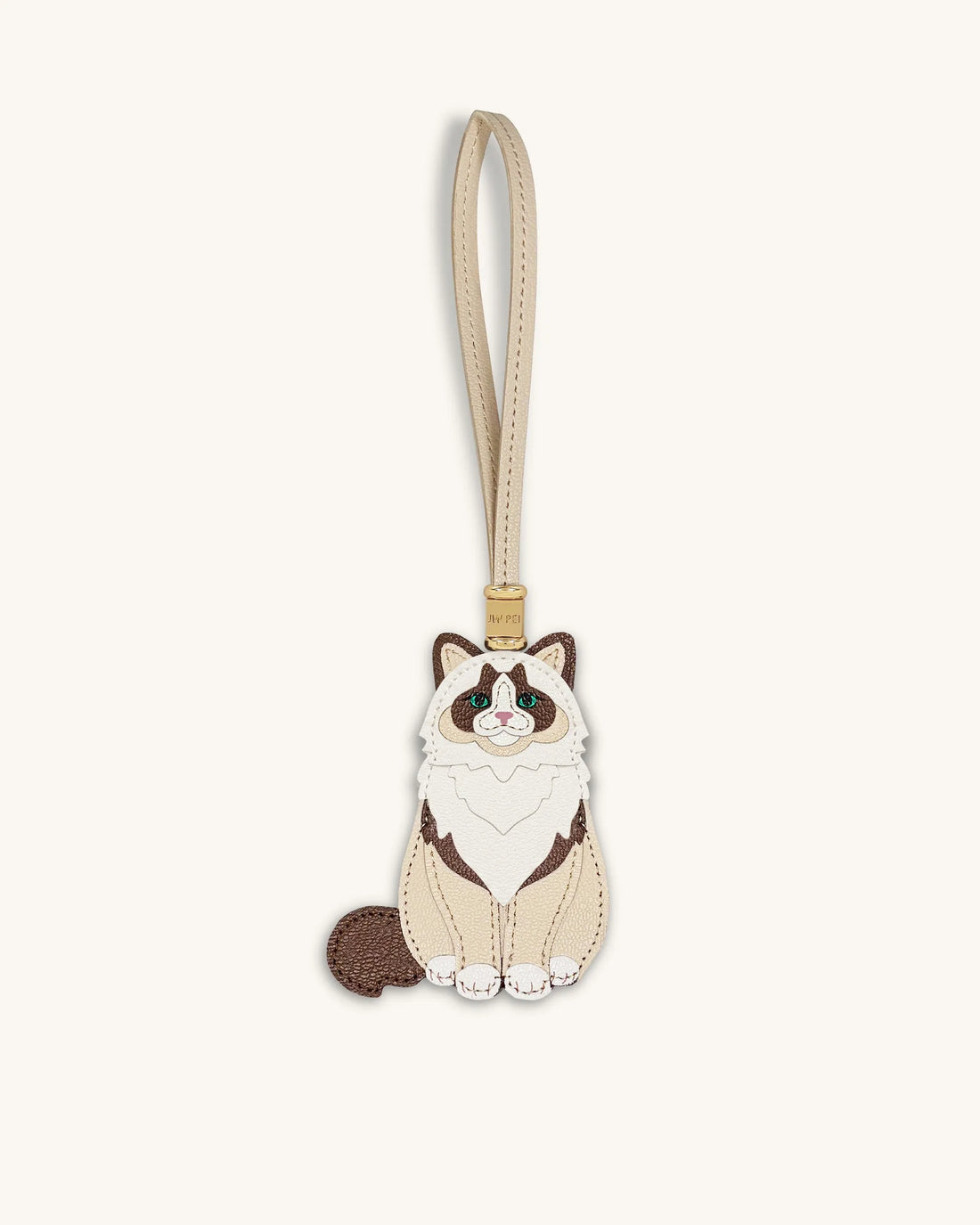 JW Pei  Beige  Women Ragdoll Cat Bag Charm SKU: 7W92-3_Beige Image 01