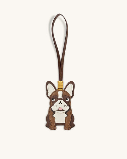 JW Pei  Brown  Women French Bulldog Bag Charm SKU: 7W94-3_Brown Image 01