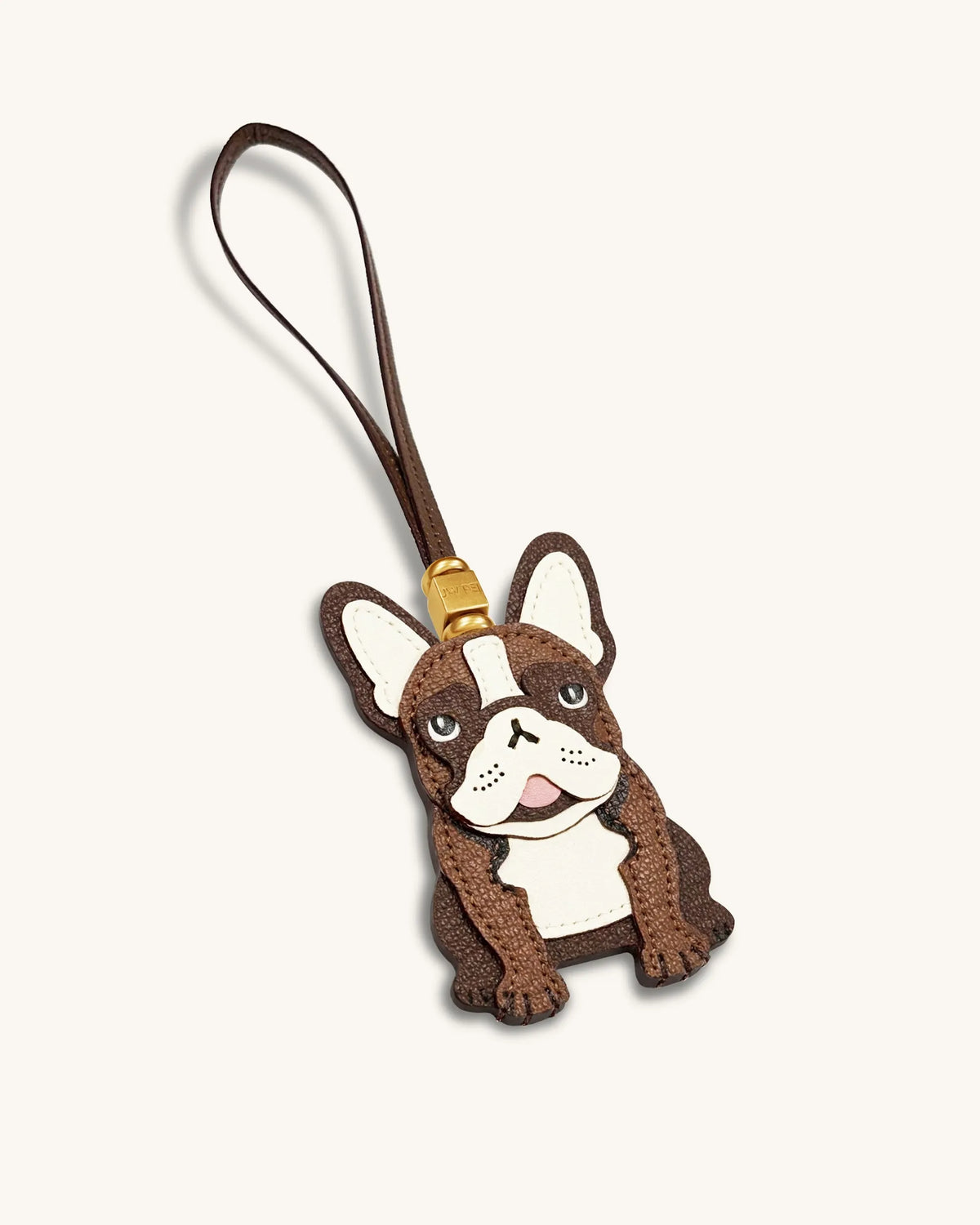 JW Pei  Brown  Women French Bulldog Bag Charm SKU: 7W94-3_Brown Image 03