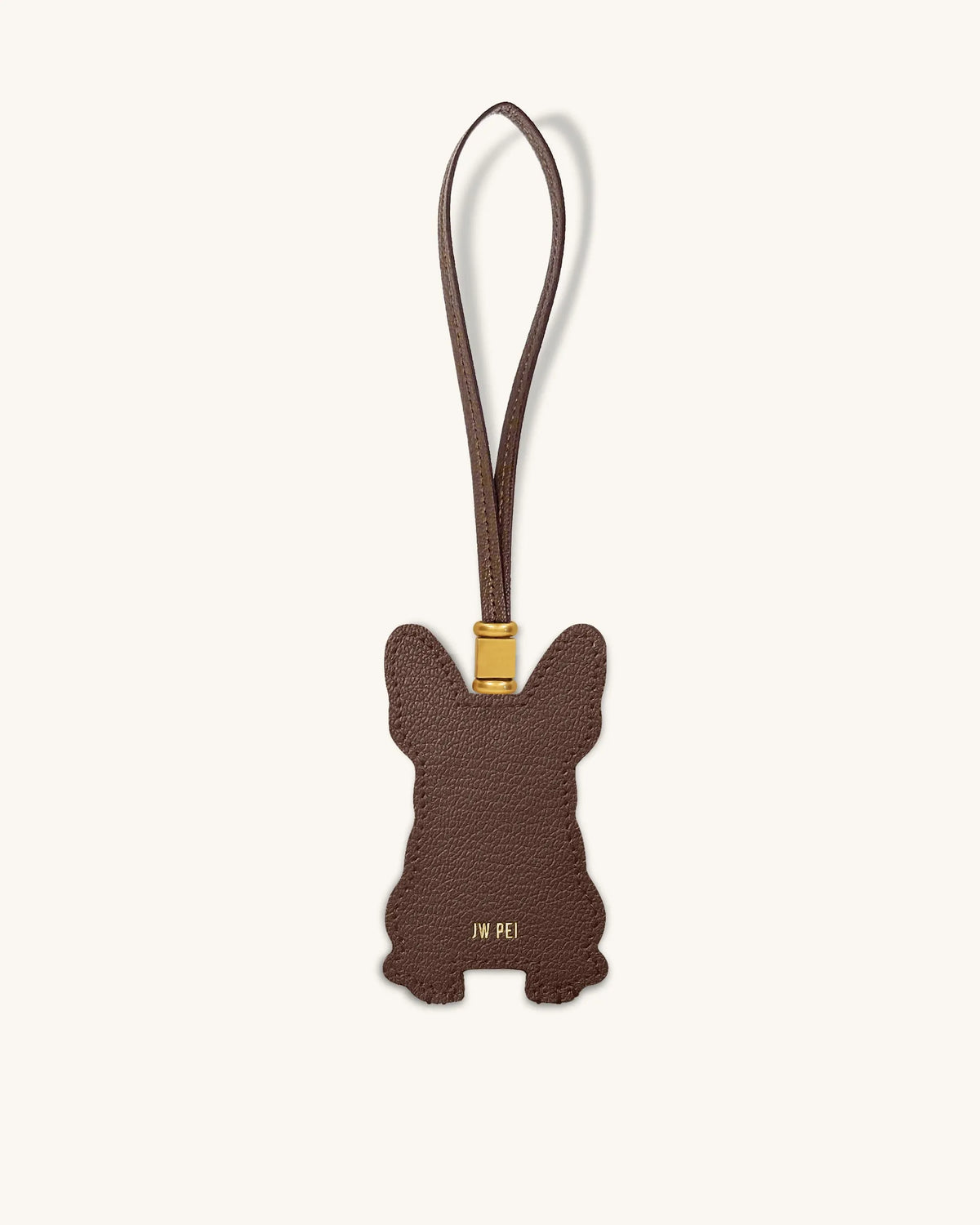 JW Pei  Brown  Women French Bulldog Bag Charm SKU: 7W94-3_Brown Image 04
