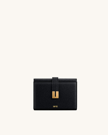 JW Pei Black Women Hana Hardware Wallet SKU: 7X603X001-1_Black Image 01