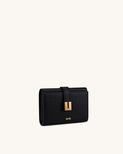 JW Pei Black Women Hana Hardware Wallet SKU: 7X603X001-1_Black Image 02