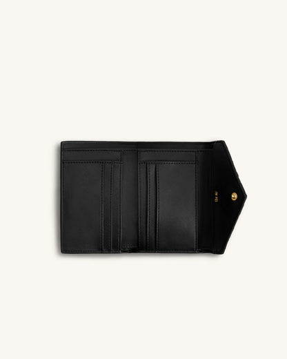 JW Pei Black Women Celeste Woven Textured Envelope Wallet SKU: 7X605X002-1_Black Image 03