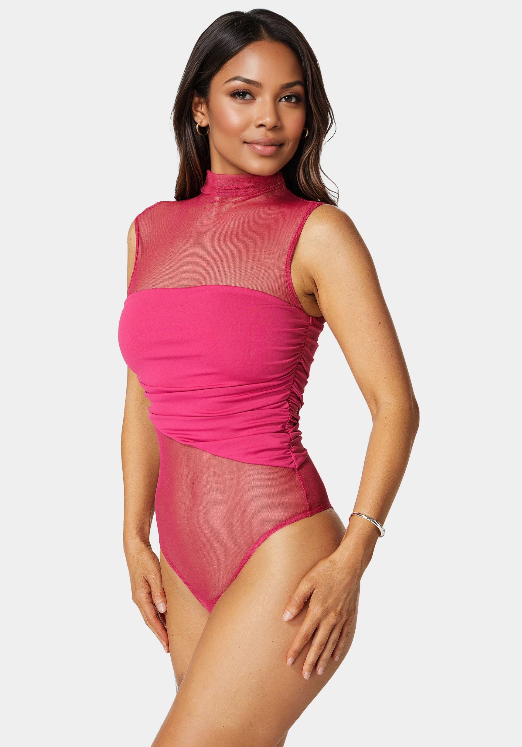 Bebe_Draped Knit Bodysuit_7skb0141be_Sangria_02