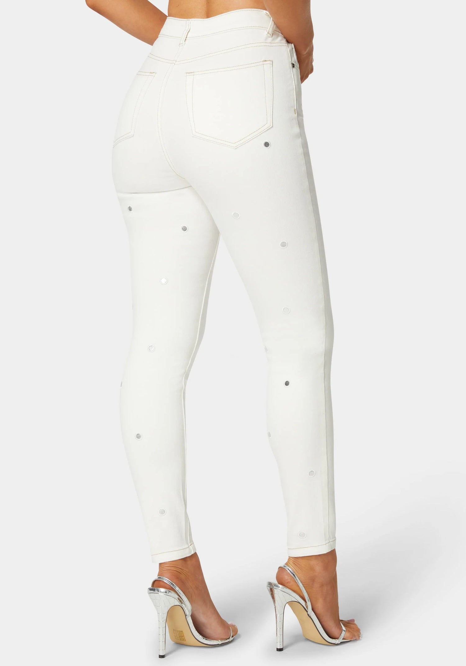 Bebe_High Waist Mirror Effect Skinny Leg Jeans_7swd0190be_Soft White Wash_03