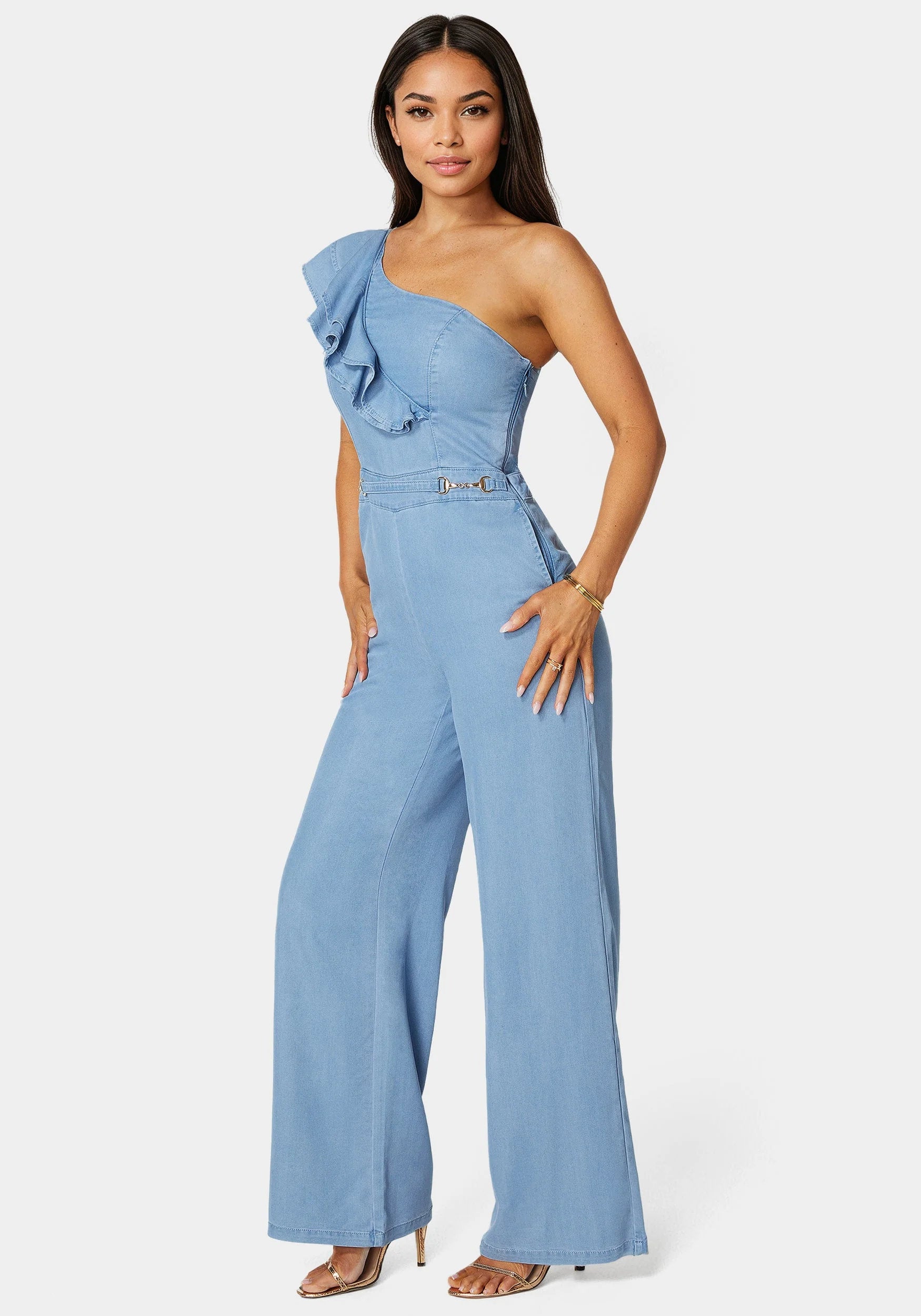 Bebe_Tencel One Shoulder Palazzo Leg Jumpsuit_7swg0168be_Light Blue Wash_02