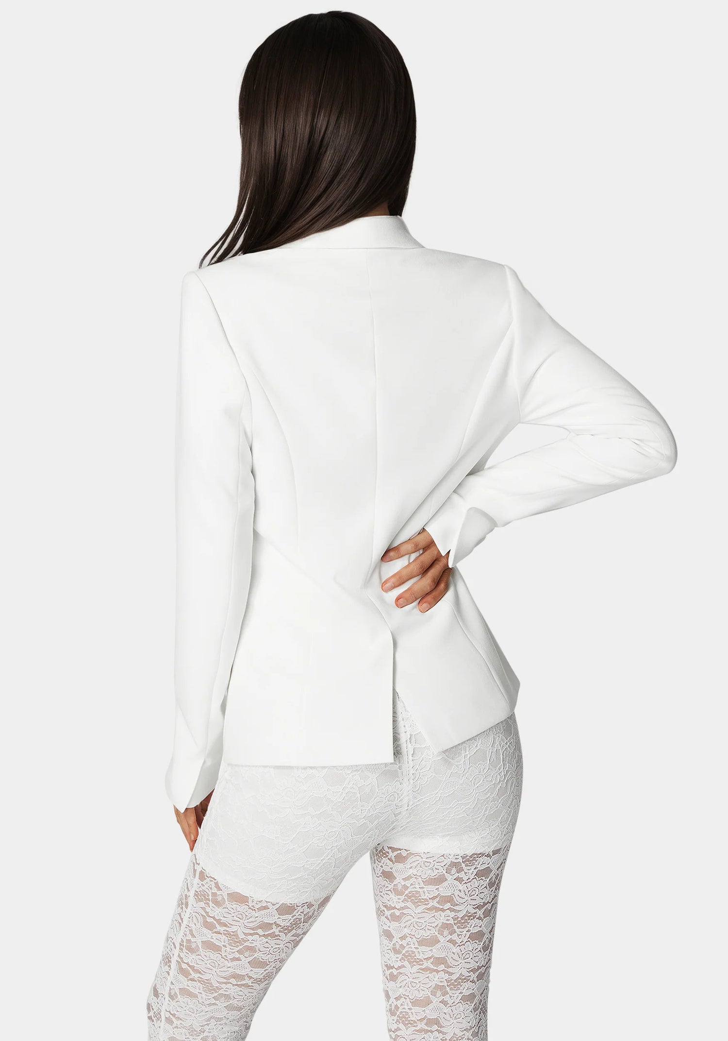 Bebe_Tailored Lace Combo Blazer_7swj0214be_White Alyssum_03