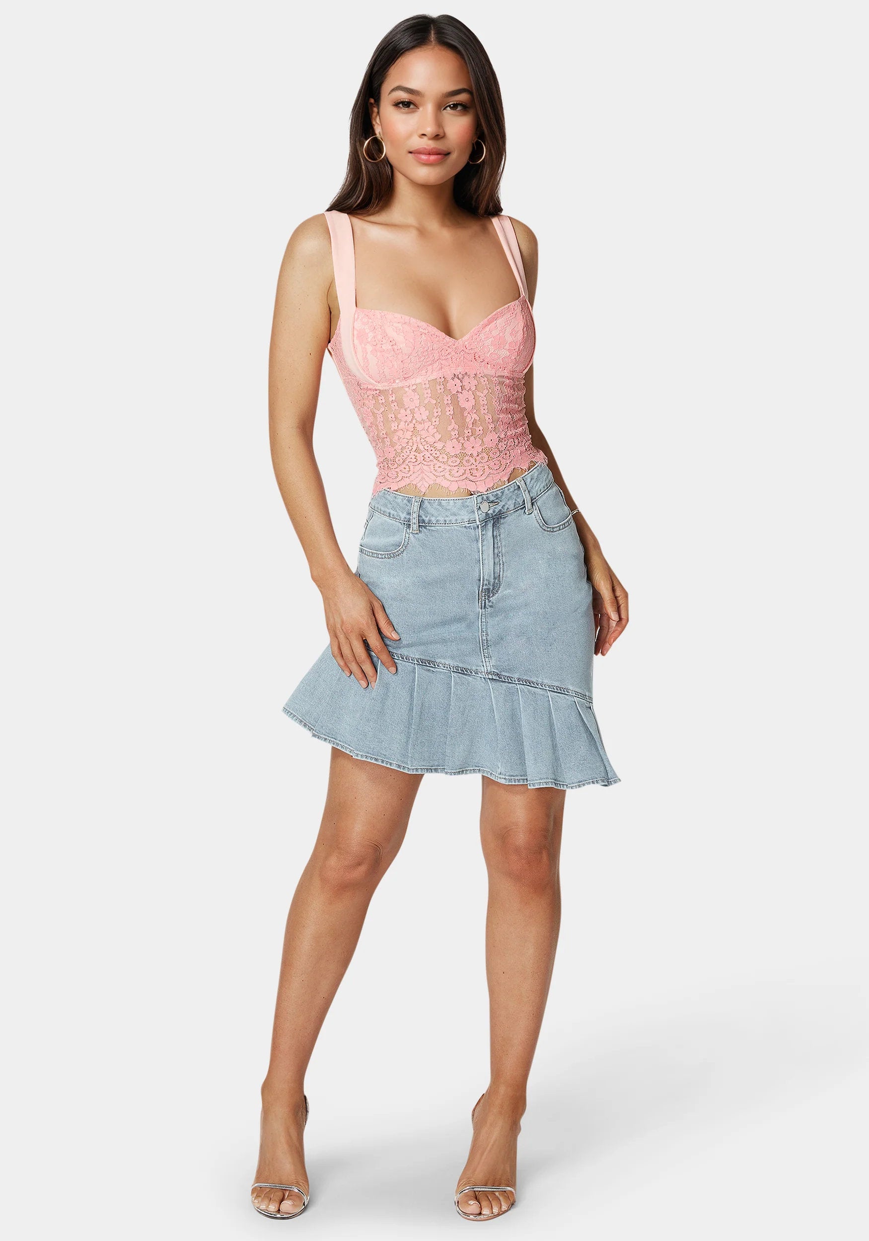 Bebe_Asymmetric Denim Skirt_7swk0167be_Chiara Blue Wash_01
