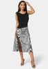 Bebe_Asymmetric Lace Insert Satin Skirt_7swk0170be_2 Tones Zebra Print_01