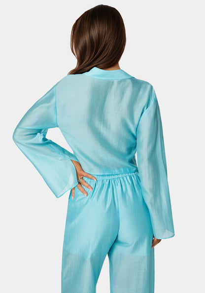 Bebe_Front Tie Flowy Blouse_7swl0228be_Ipanema_03