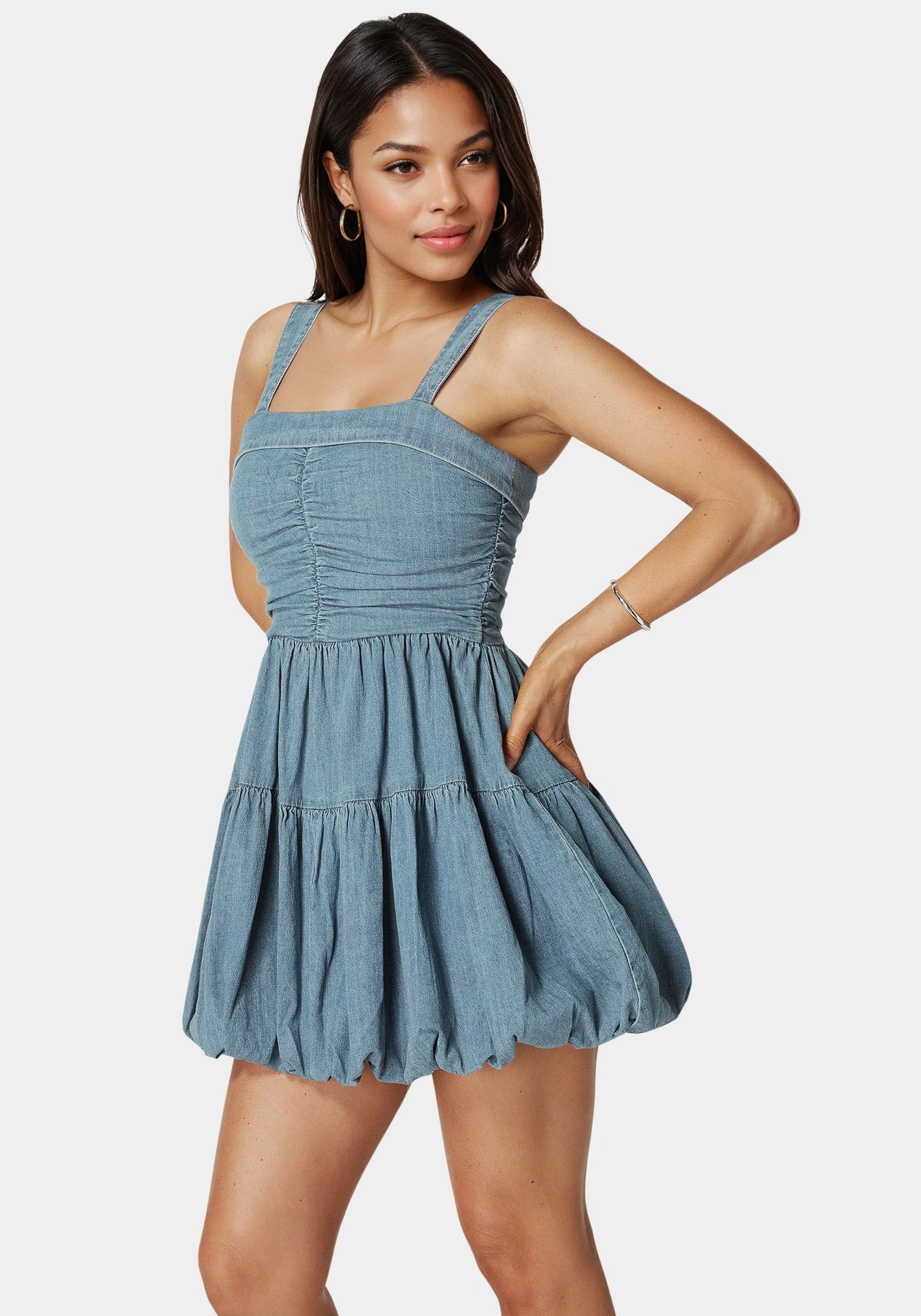 Bebe_Balloon Denim Dress_7swn0203be_Mezzo Wash_02