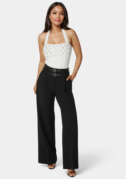 Bebe_High Waist Double Belted Palazzo Pant_7swp0348be_Black_01