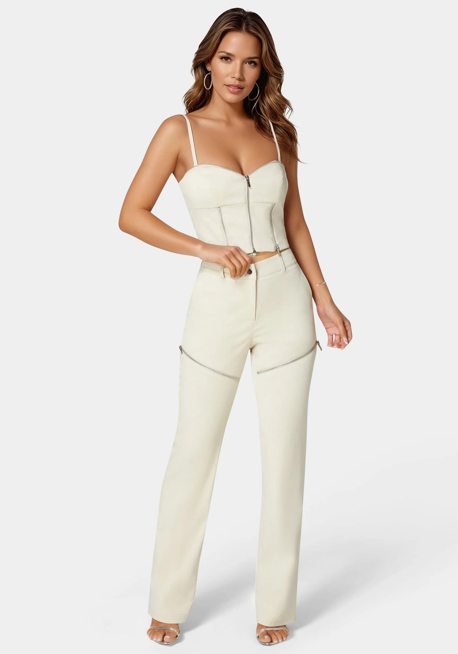 Bebe_Natural Waist Zipper Detail Straight Leg Pant_7swp0351be_Parchment_01