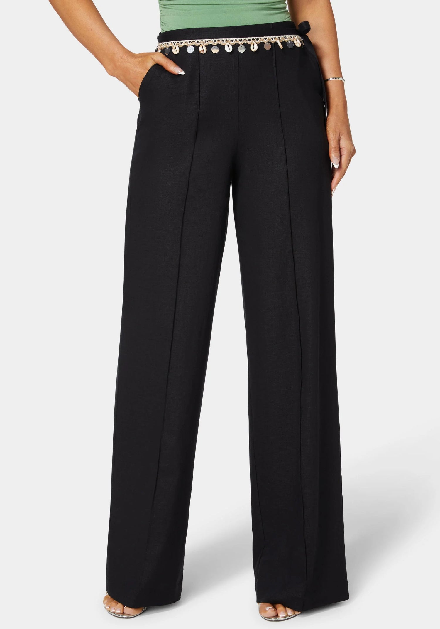 Bebe_Natural Waist Linen Straight Leg Pant_7swp0353be_Black_02