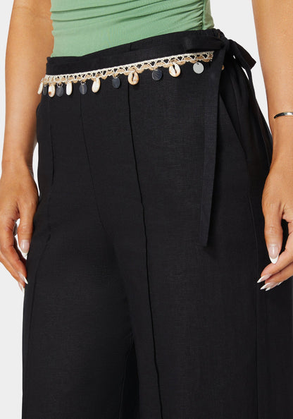 Bebe_Natural Waist Linen Straight Leg Pant_7swp0353be_Black_04