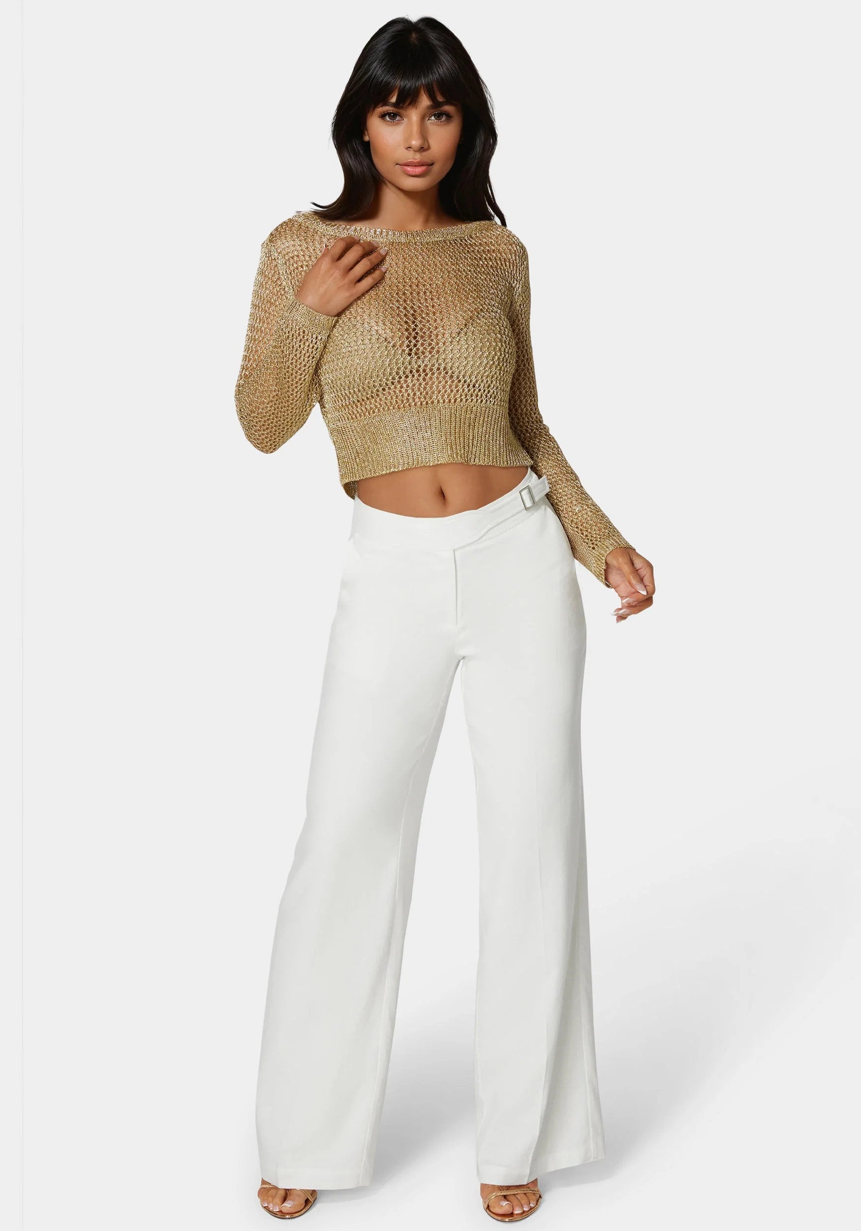 Bebe_Stretch Linen Palazzo Leg Pant_7swp0354be_White Alyssum_01