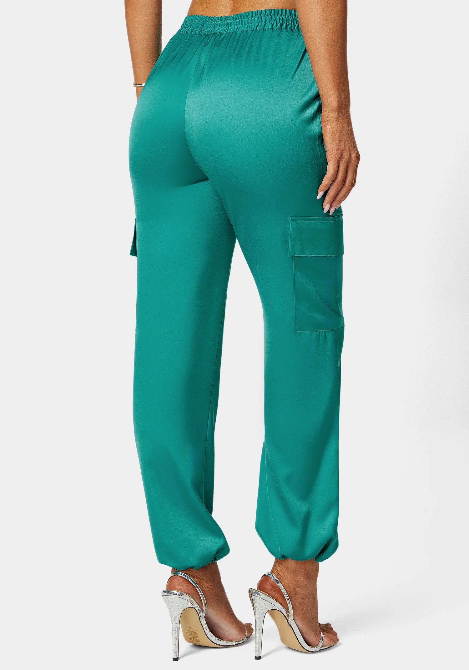 Bebe_Stretch Satin Cargo Jogger_7swp0356be_Tropical Green_03