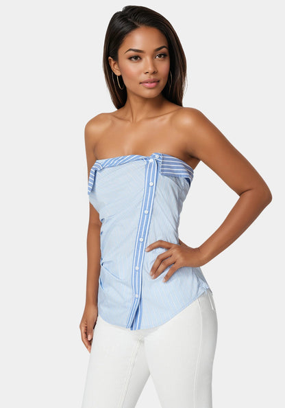 Bebe_Ruched Asymmetric Top_7swt0398be_Clear Sky Regatta_02