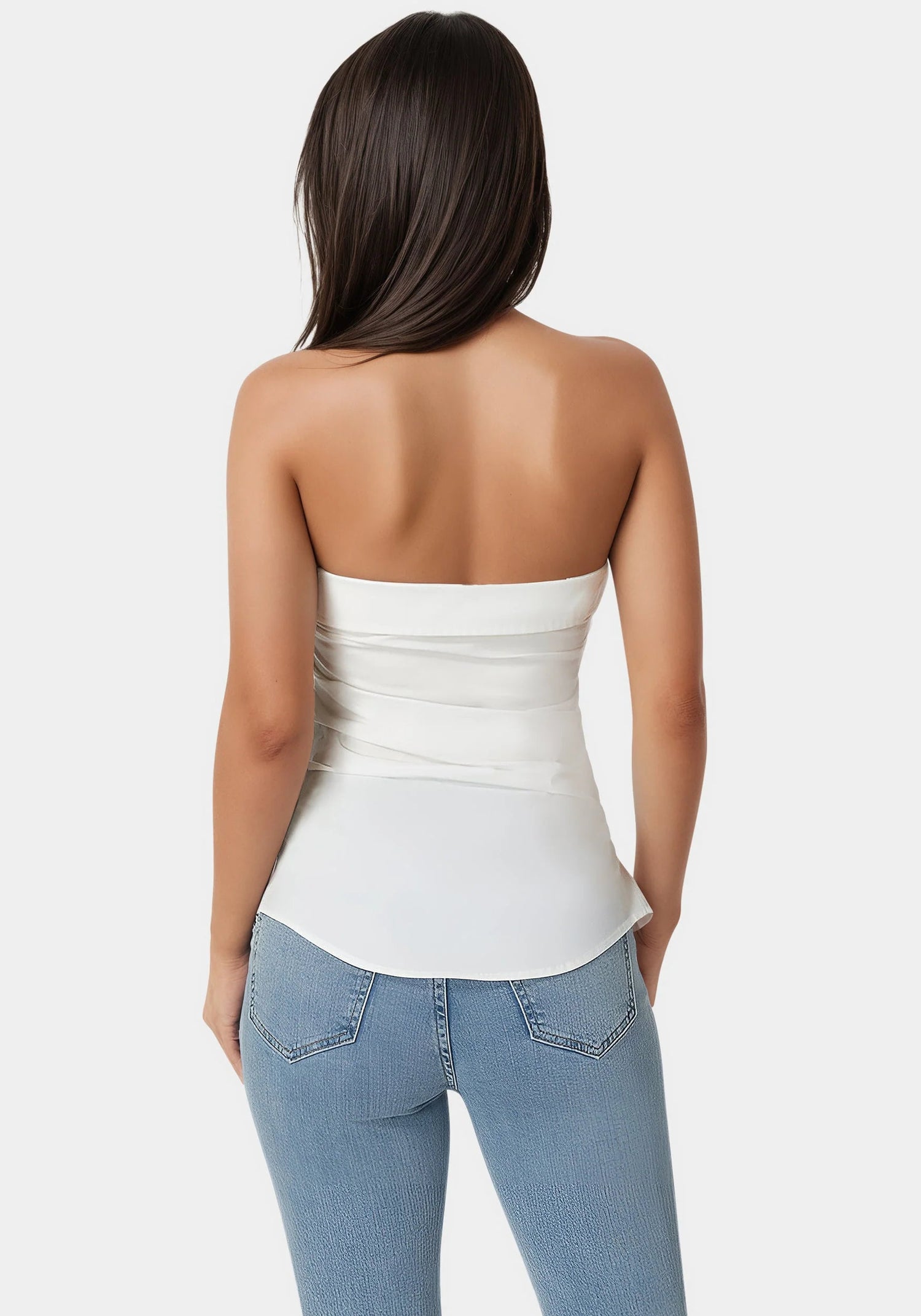 Bebe_Ruched Asymmetric Top_7swt0398be_White Alyssum_03