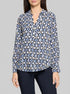 Betty Barclay Blue/Cream Women Long-Sleeved Slip-On Blouse SKU: 8000-1749_8811 Image 00