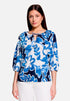 Betty Barclay Cream/Dark Blue Women Slip-On Blouse with Print SKU: 8007-3357_1883 Image 01