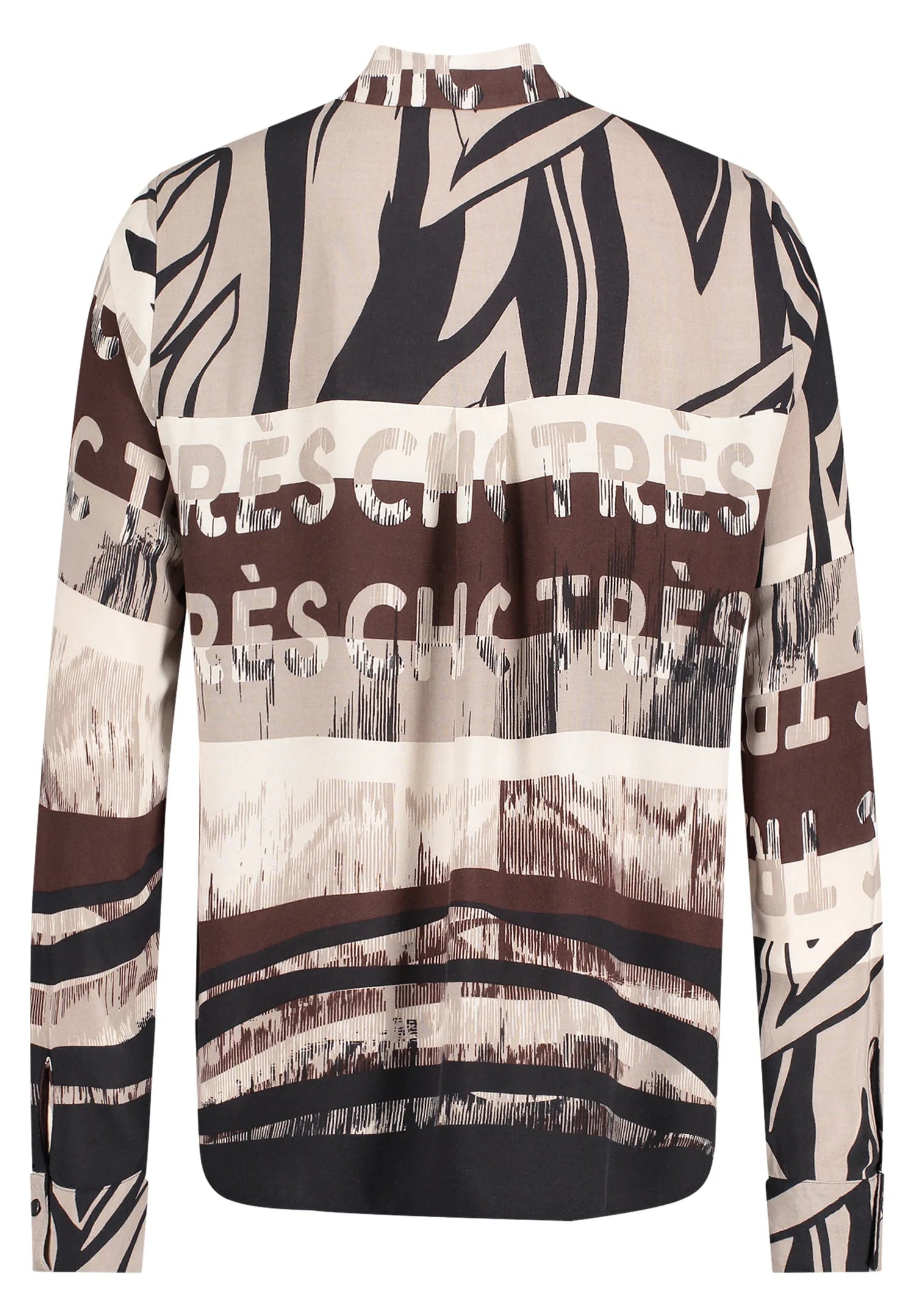 Betty Barclay Beige/Black Women Shirt Blouse with Rhinestones SKU: 8009-1737_7898 Image 07