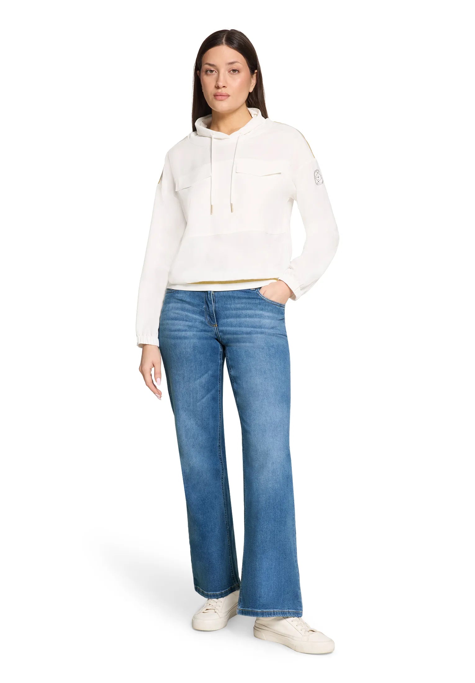 Betty Barclay Offwhite Women Overblouse 1/1 Sleeve SKU: 8017-1759_1014 Image 02
