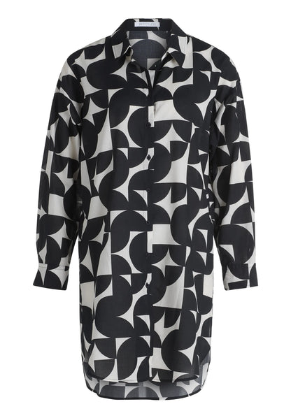 Betty Barclay Black/Cream Women Blouse Long 1/1 Sleeve SKU: 8017-3368_9812 Image 03
