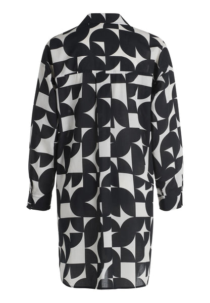 Betty Barclay Black/Cream Women Blouse Long 1/1 Sleeve SKU: 8017-3368_9812 Image 04