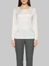 Betty Barclay Offwhite Women Slip-On Blouse with Boat Neckline SKU: 8018-1849_1014 Image 00