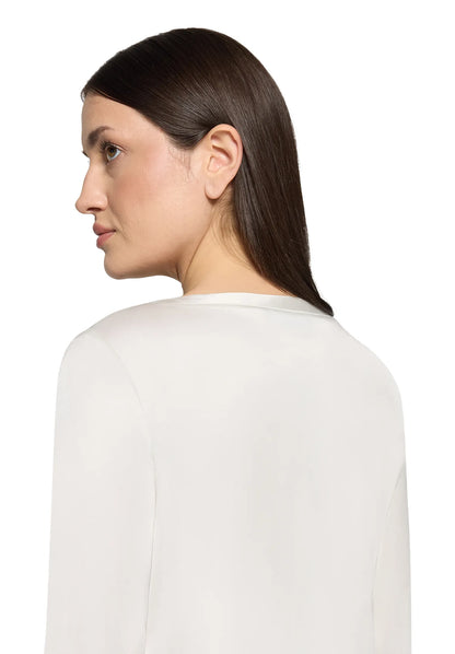 Betty Barclay Offwhite Women Slip-On Blouse with Boat Neckline SKU: 8018-1849_1014 Image 05