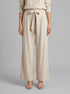 La Vie en Rose Sand Linen Mix Women Linen Blend Wide Leg Pants SKU: 80200095_20124 Image 00
