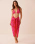 La Vie en Rose Red & Pink Tropical Women Long Chiffon Pareo SKU: 80200097_P60493 Image 03