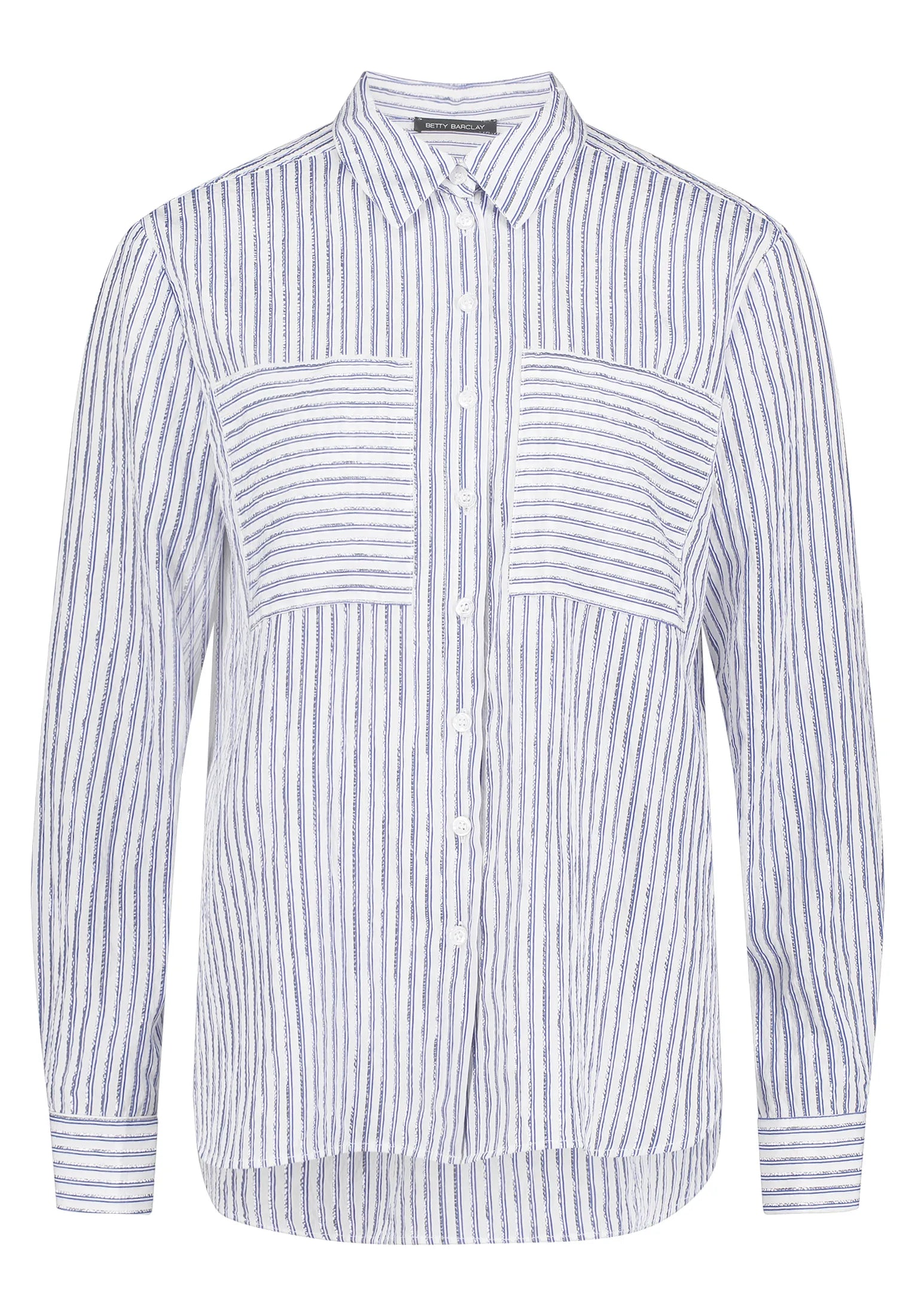 Betty Barclay White/Blue Women Blouse Long 1/1 Sleeve SKU: 8024-1856_1880 Image 01