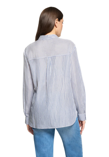 Betty Barclay White/Blue Women Blouse Long 1/1 Sleeve SKU: 8024-1856_1880 Image 05