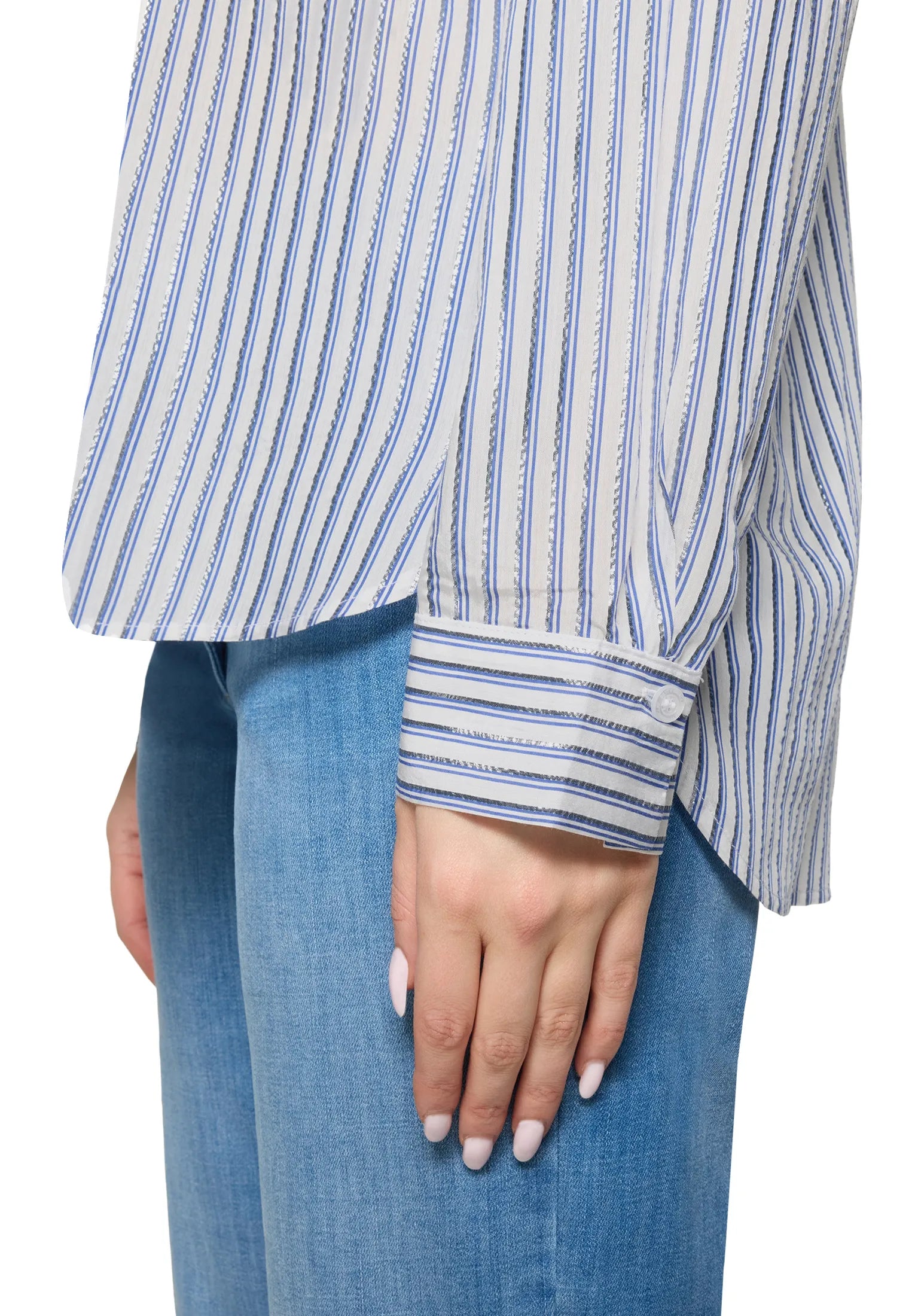 Betty Barclay White/Blue Women Blouse Long 1/1 Sleeve SKU: 8024-1856_1880 Image 08