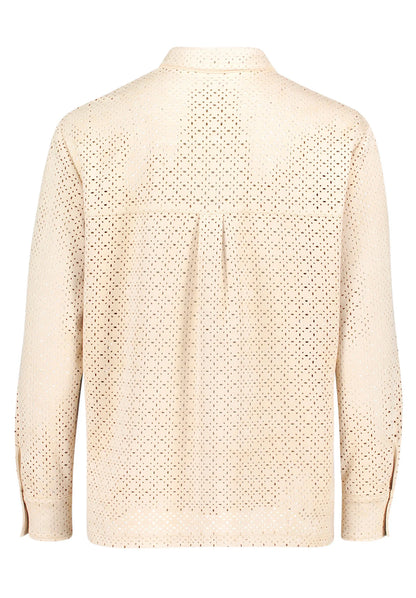Betty Barclay Classic Beige Women Shirt Blouse with Button Placket SKU: 8026-1835_7234 Image 07