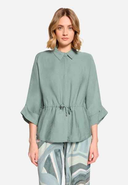 Betty Barclay Chinois Green Women Blouse Jacket with Drawstring SKU: 8031-1836_9194 Image 01