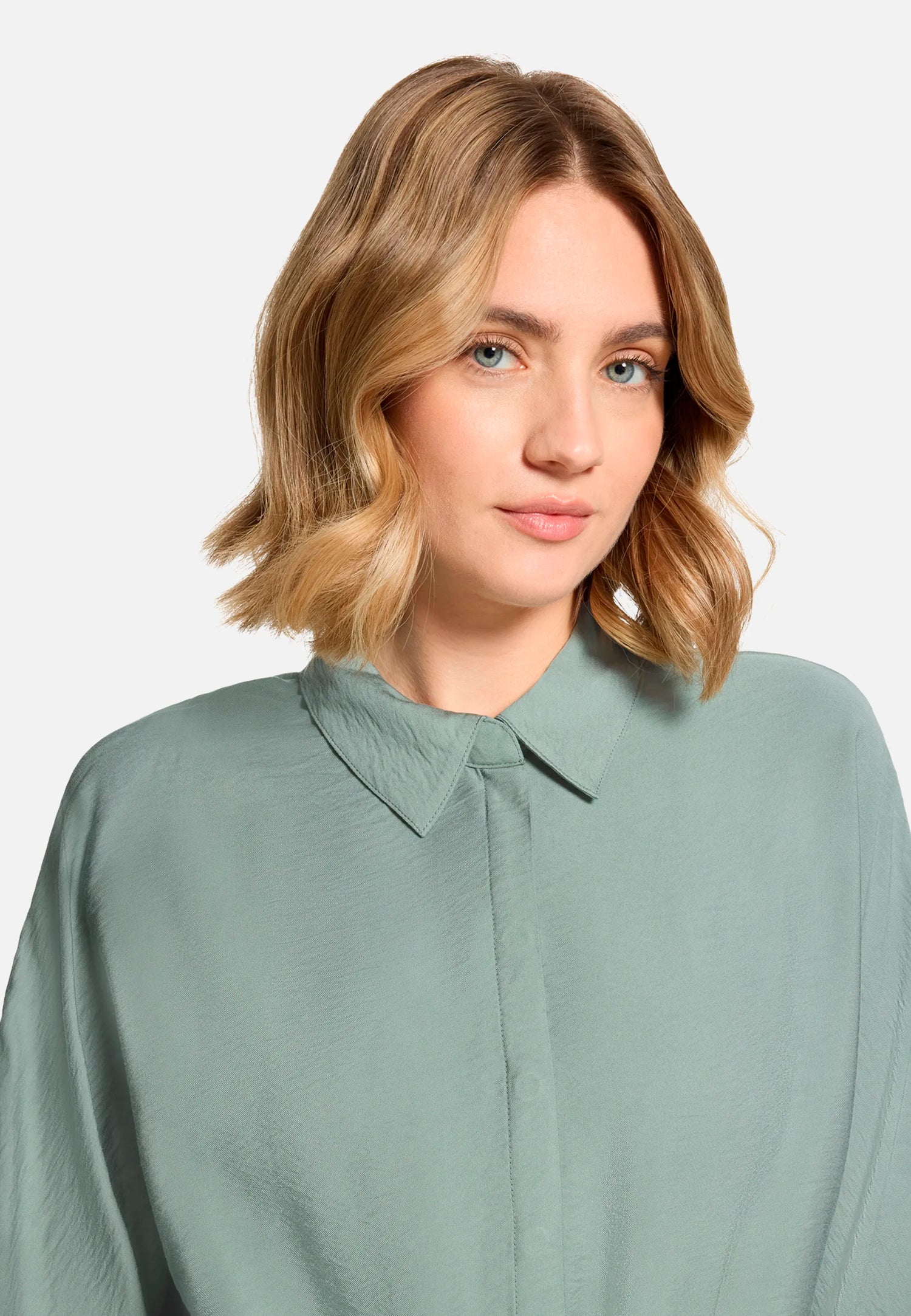 Betty Barclay Chinois Green Women Blouse Jacket with Drawstring SKU: 8031-1836_9194 Image 06