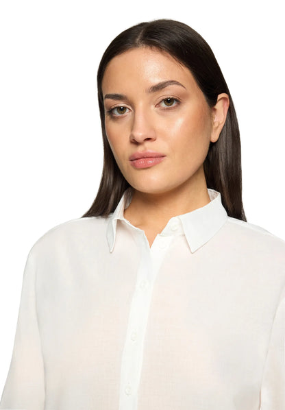 Betty Barclay Offwhite Women Lace Blouse with Decorative Edges SKU: 8036-1926_1014 Image 06