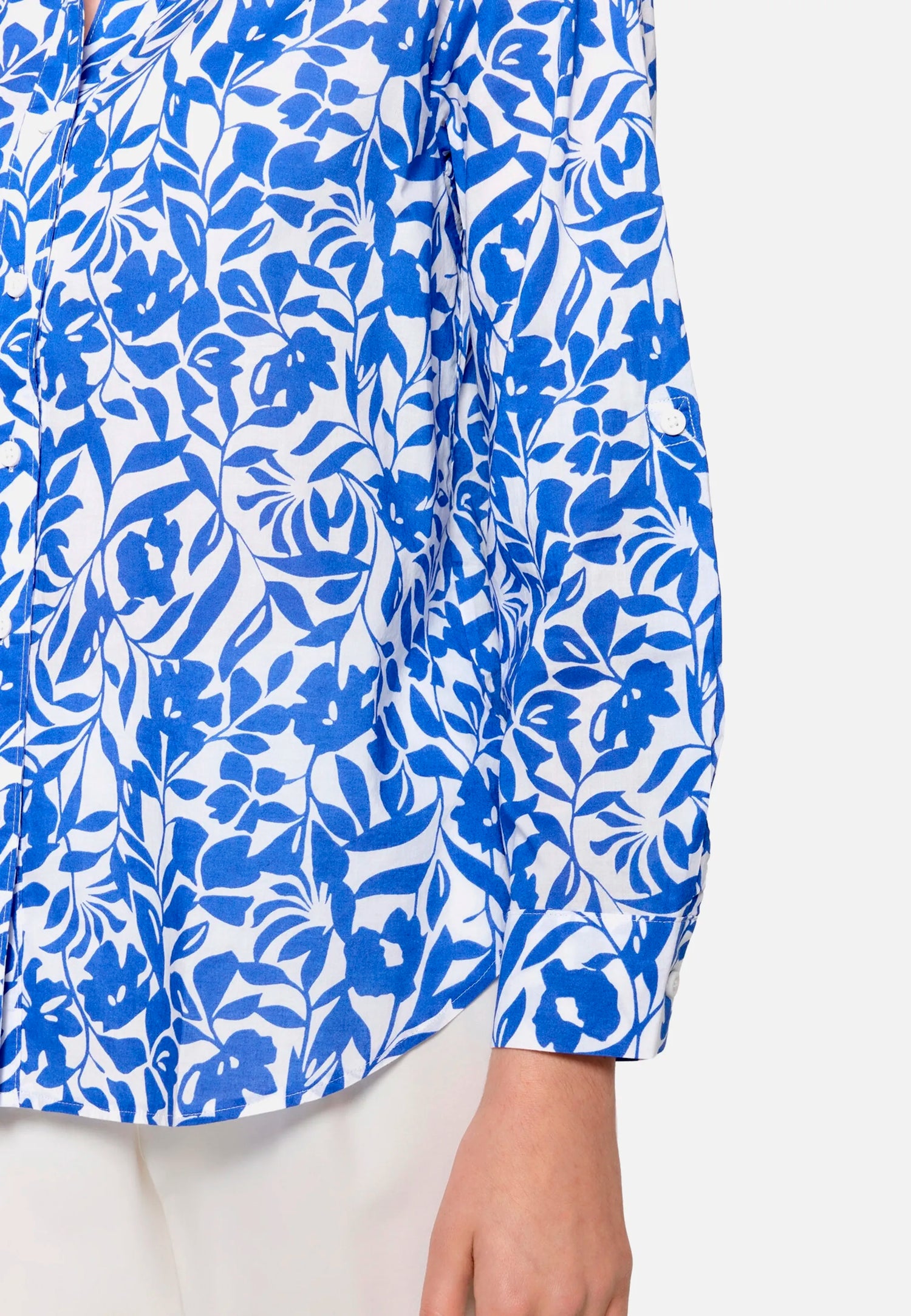 Betty Barclay Cream/Blue Women Long-Sleeved Blouse SKU: 8046-1909_1881 Image 07