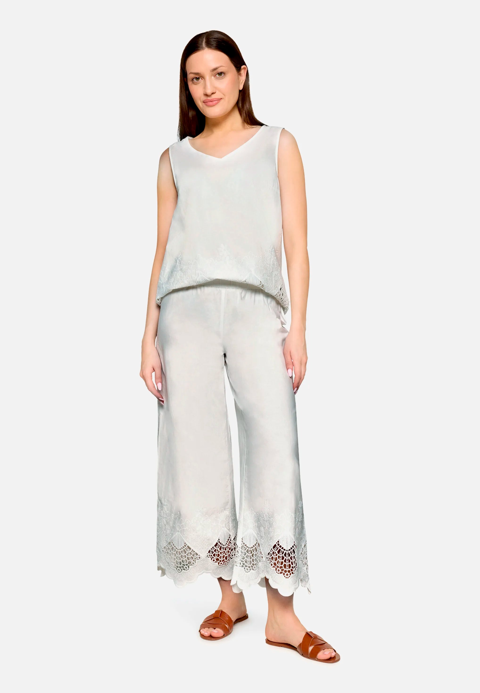 Betty Barclay Offwhite Women Blouse Top with Embroidery SKU: 8055-1934_1014 Image 02