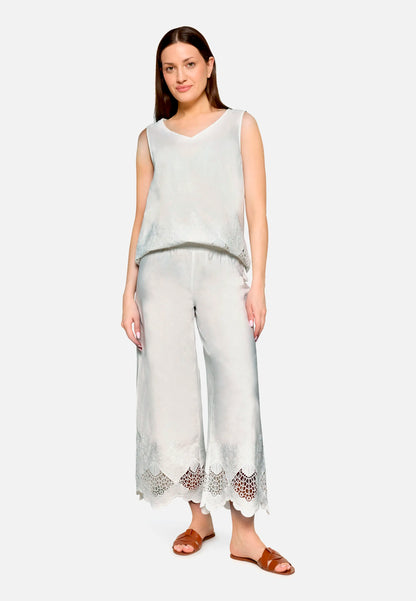 Betty Barclay Offwhite Women Blouse Top with Embroidery SKU: 8055-1934_1014 Image 02
