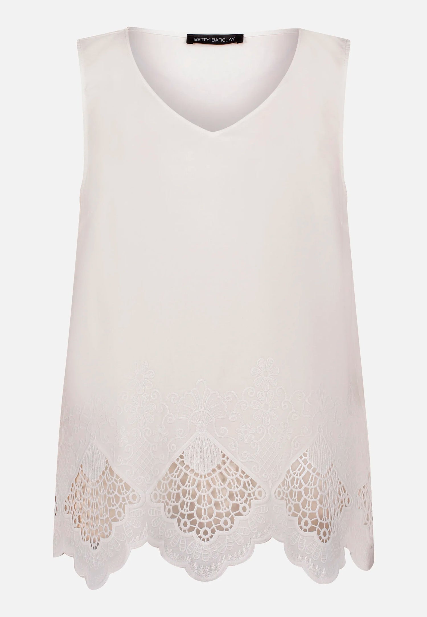 Betty Barclay Offwhite Women Blouse Top with Embroidery SKU: 8055-1934_1014 Image 04