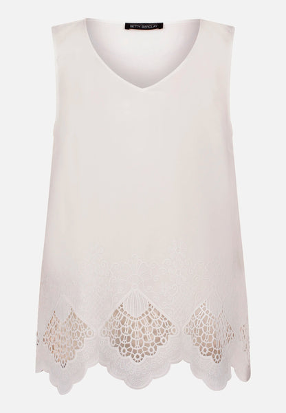 Betty Barclay Offwhite Women Blouse Top with Embroidery SKU: 8055-1934_1014 Image 04