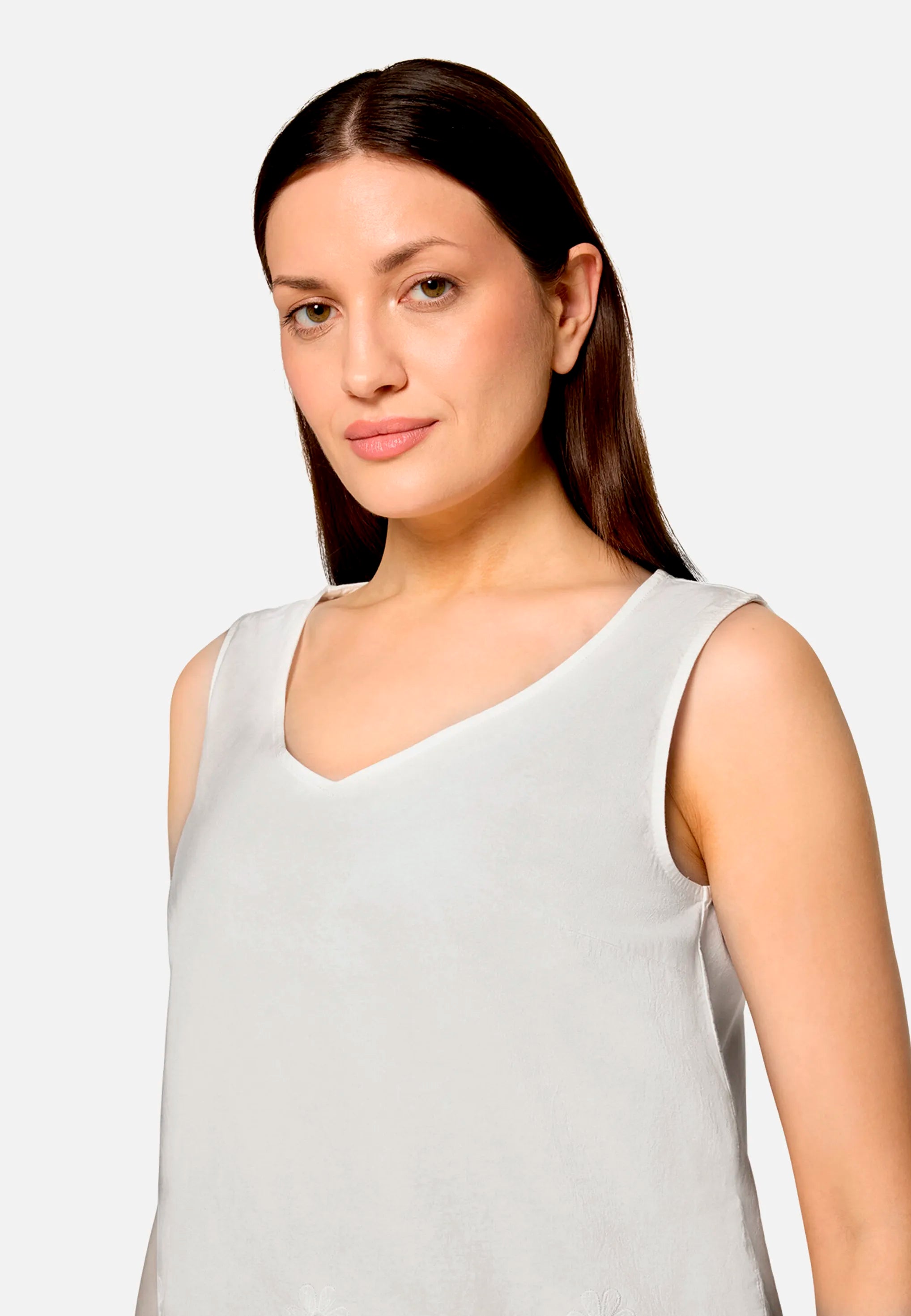 Betty Barclay Offwhite Women Blouse Top with Embroidery SKU: 8055-1934_1014 Image 06