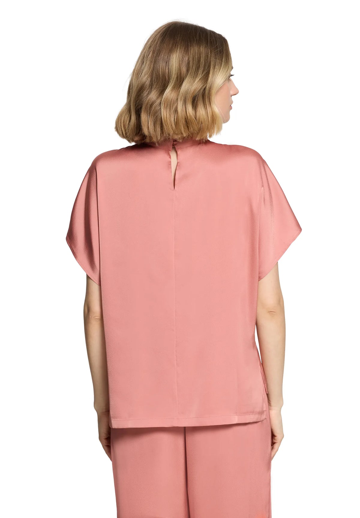 Betty Barclay Light Mahogany Women Solid Color Slip-On Blouse SKU: 8111-1196_4688 Image 03