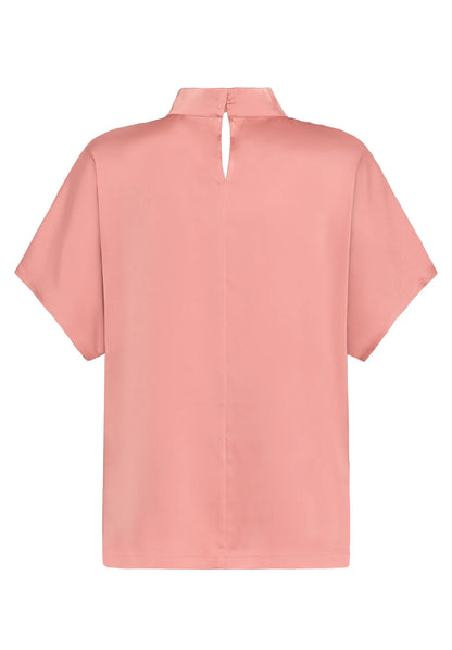 Betty Barclay Light Mahogany Women Solid Color Slip-On Blouse SKU: 8111-1196_4688 Image 05