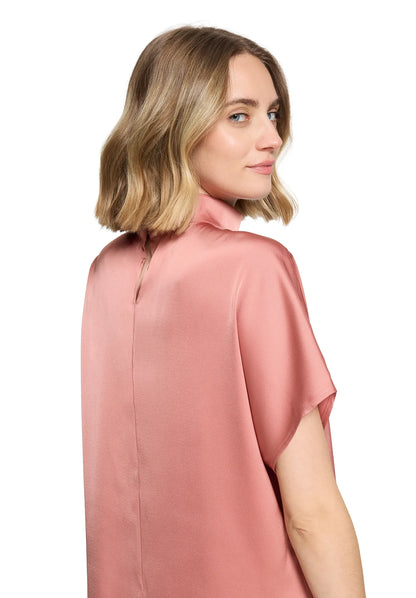 Betty Barclay Light Mahogany Women Solid Color Slip-On Blouse SKU: 8111-1196_4688 Image 07