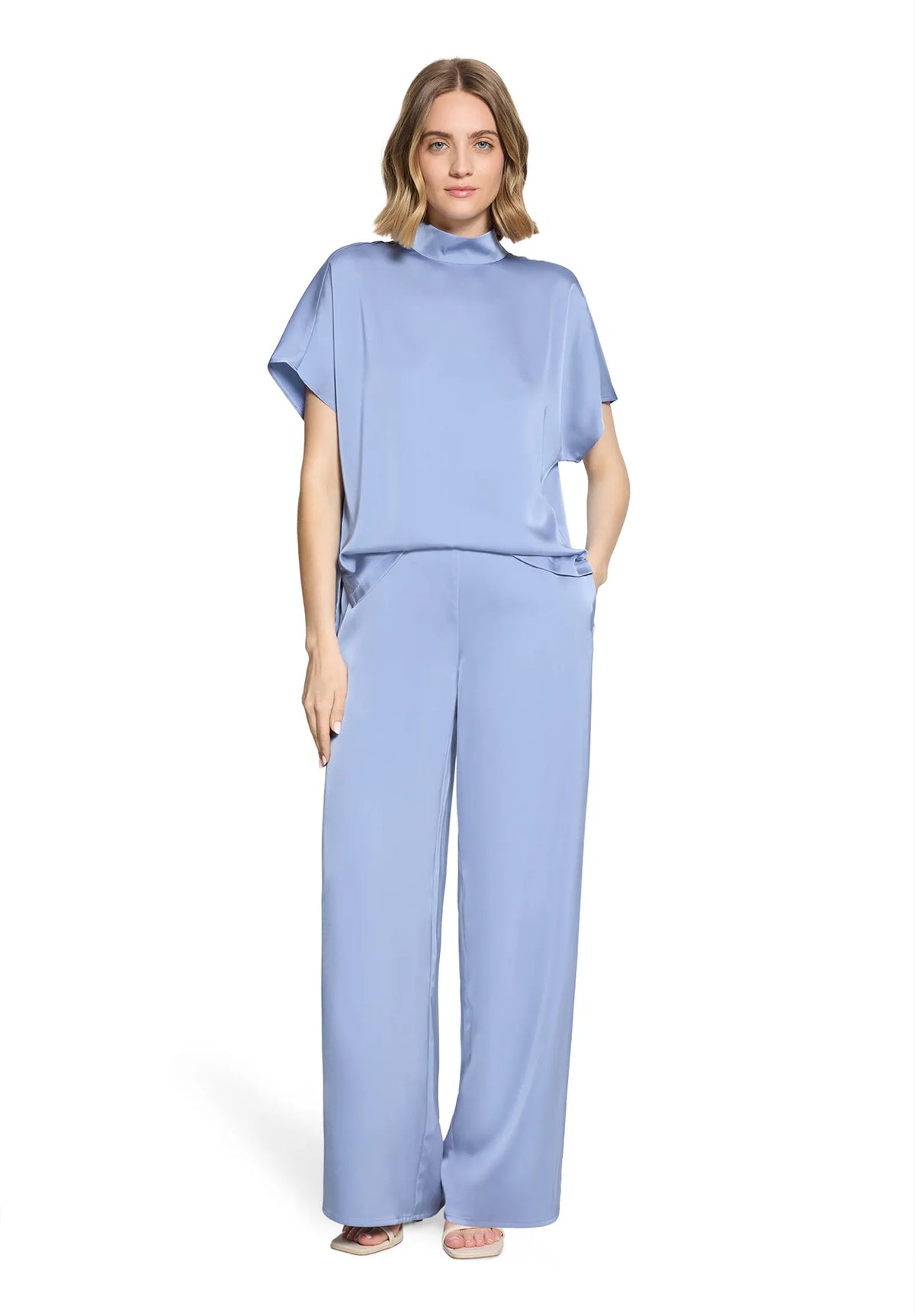 Betty Barclay Infinity Women Solid Color Slip-On Blouse SKU: 8111-1196_8308 Image 02